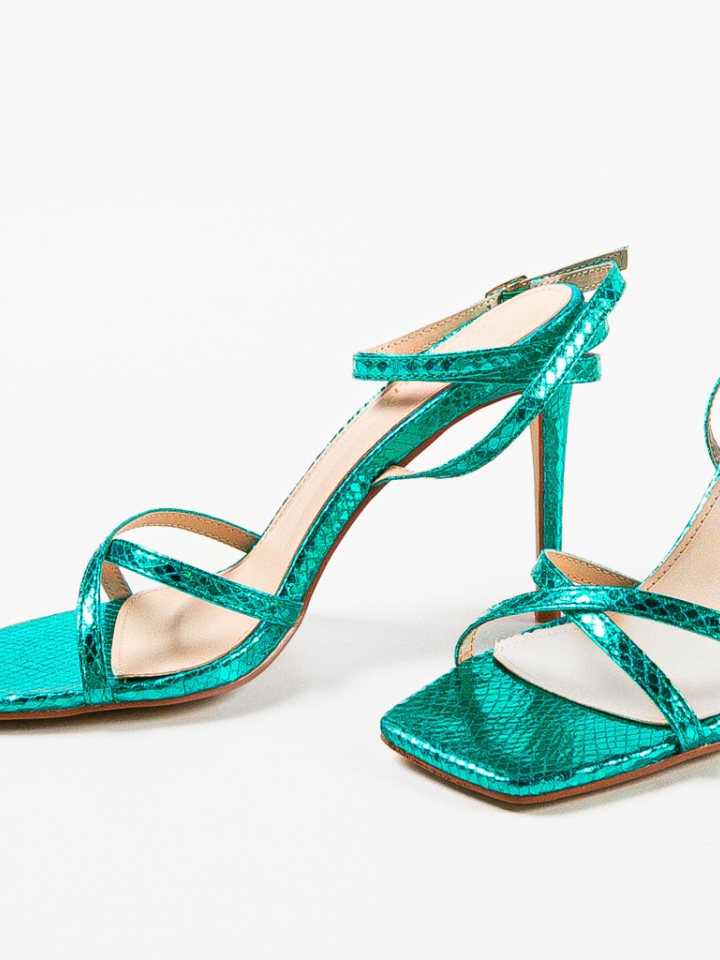 Sandale cu toc Osafy Albastre 2