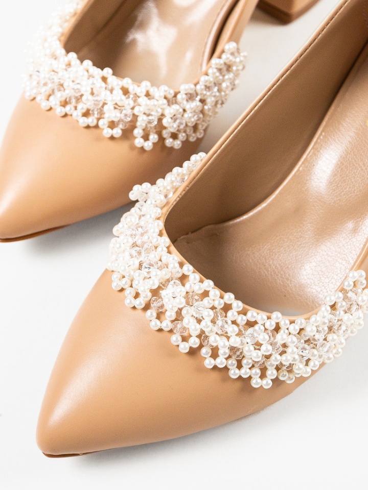 Pantofi dama Perly Bej