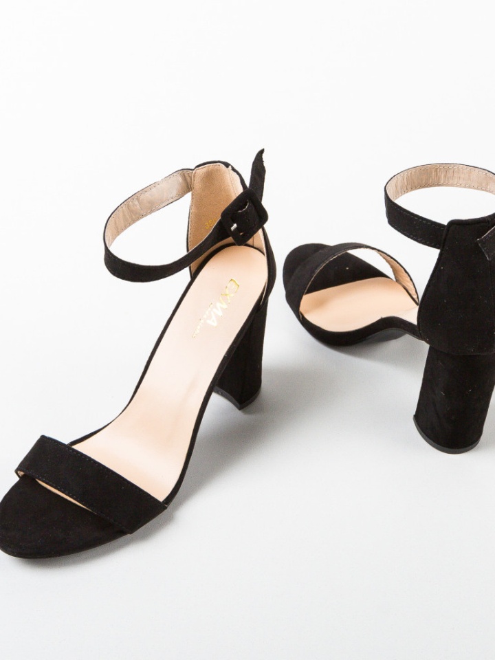 Sandale cu toc Coja Negre