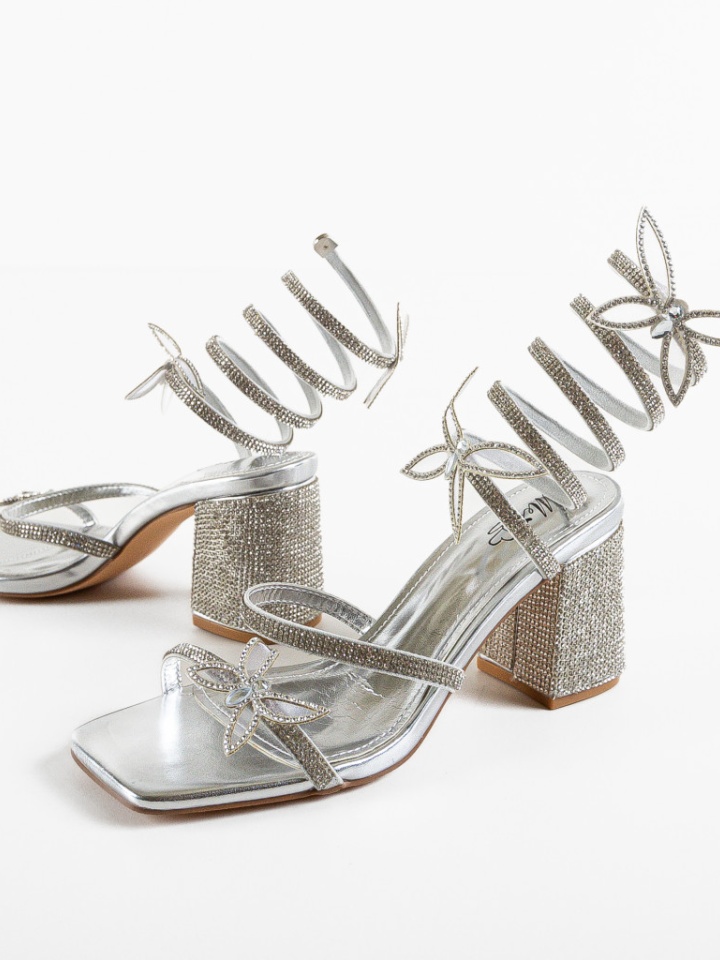 Sandale cu toc Gaiana Albastre