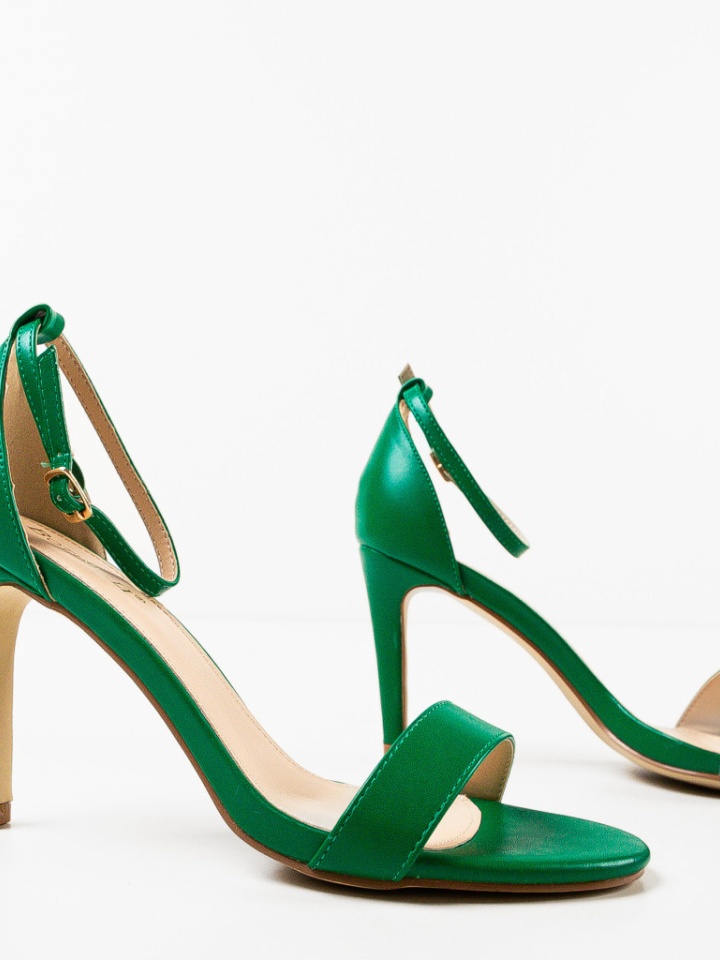 Sandale cu toc Rekoman Negre