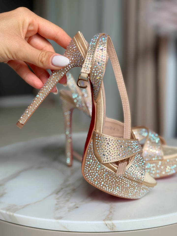 Sandale cu toc Zbyr Negre