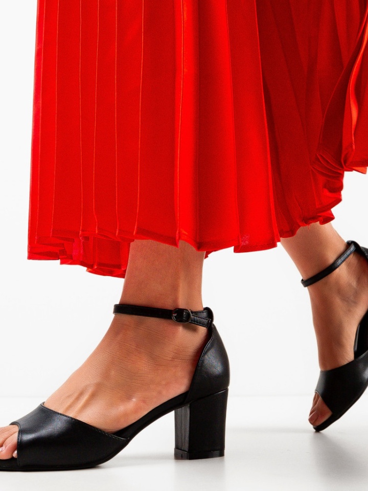 Sandale cu toc Bride Aurii 2