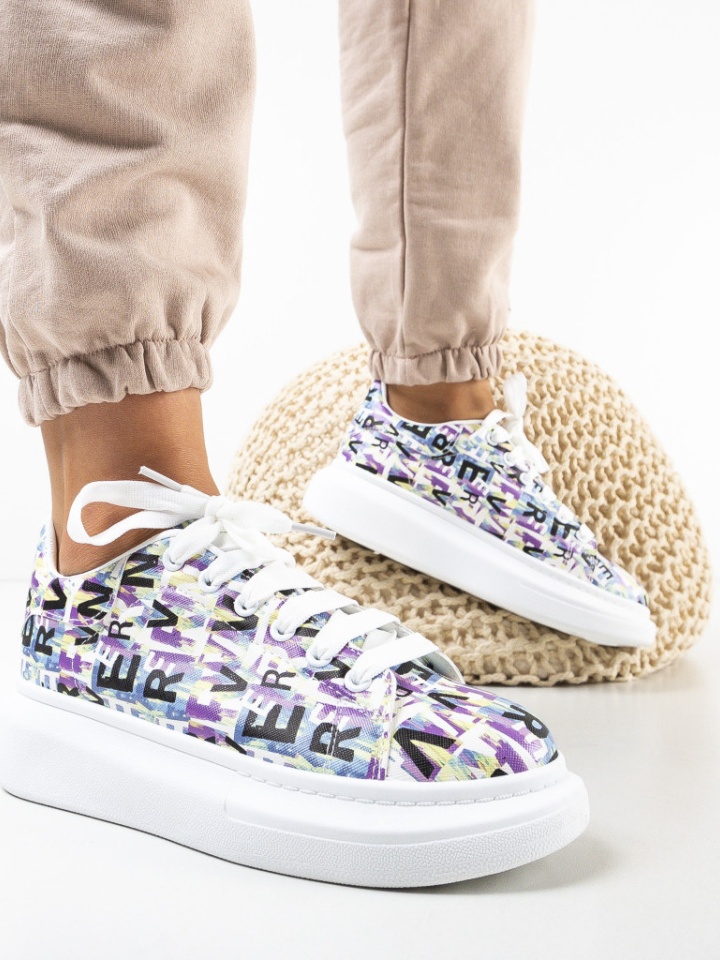 Pantofi Sport Alfabet Mov