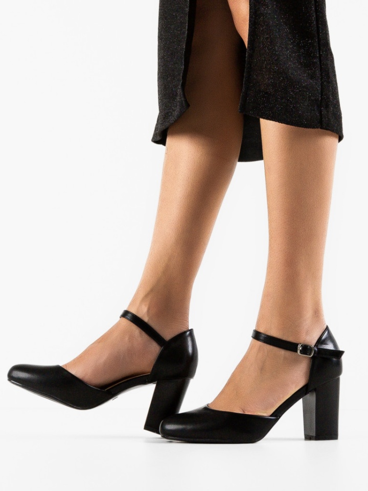 Pantofi cu toc Vydeo Negri