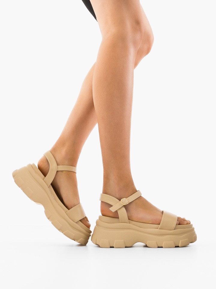 Sandale dama Aviv Bej