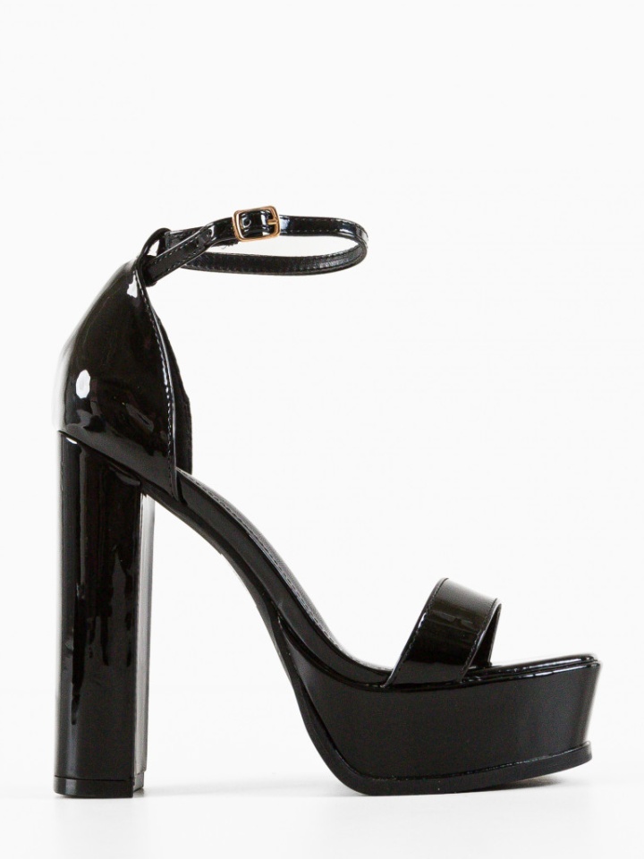 Sandale cu toc Buhy Albe