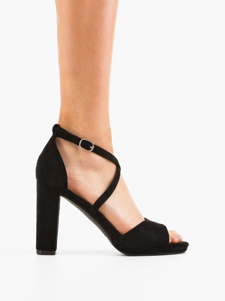 Sandale dama cu toc Delany Albastre