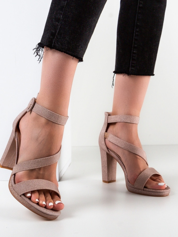 Sandale cu toc Kuweita Negre 2