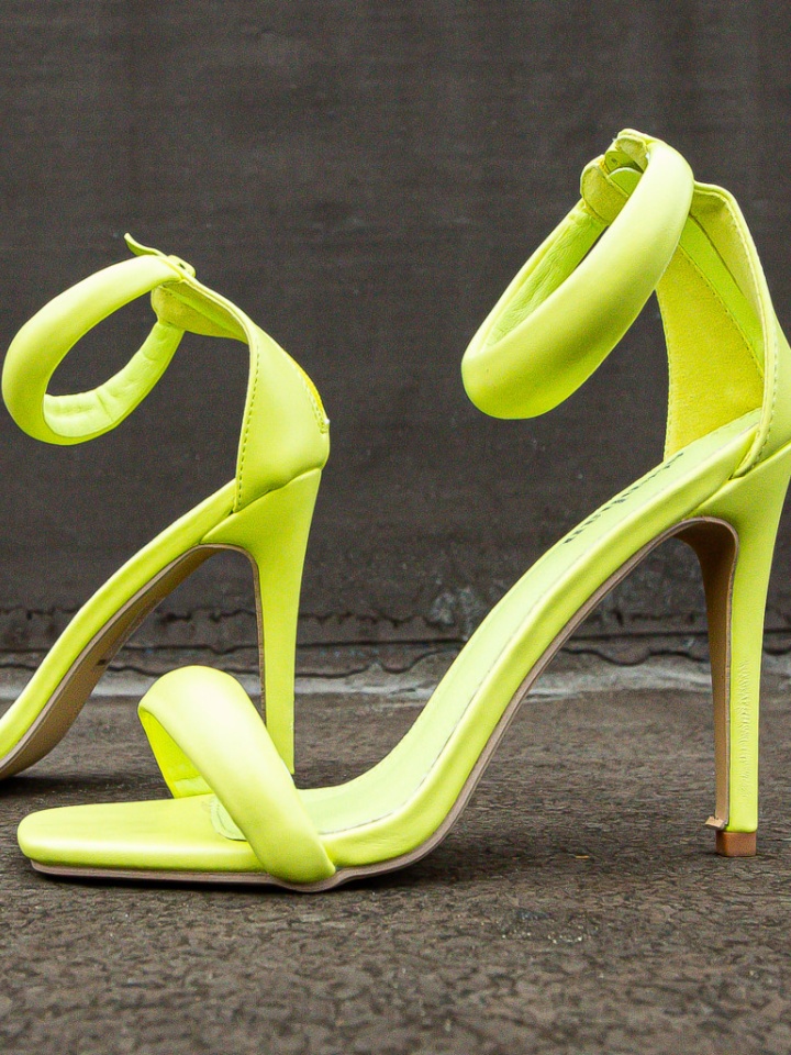 Sandale cu toc Monparis Verzi