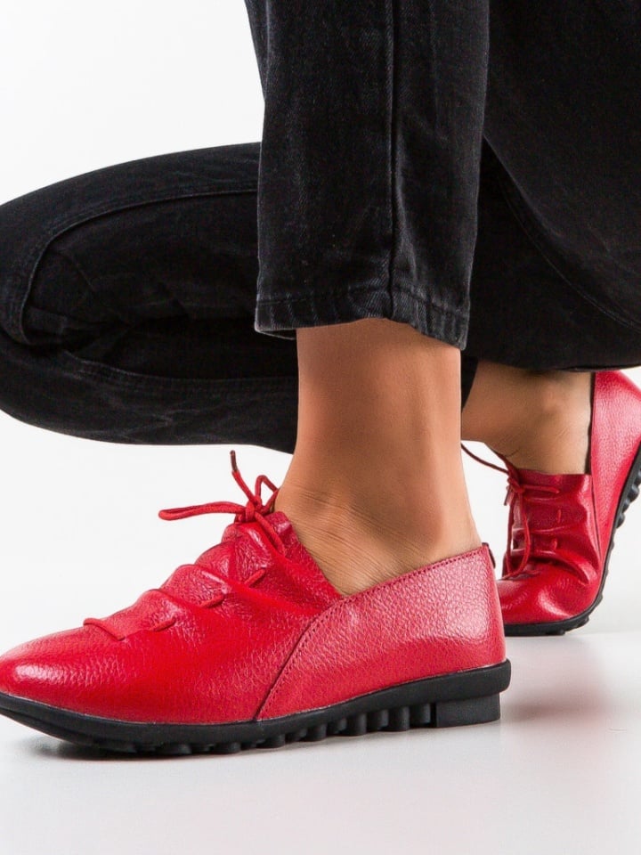 Pantofi casual dama Contraf Rosii