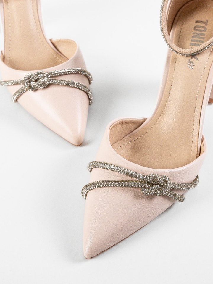 Pantofi cu toc Cenat Bej