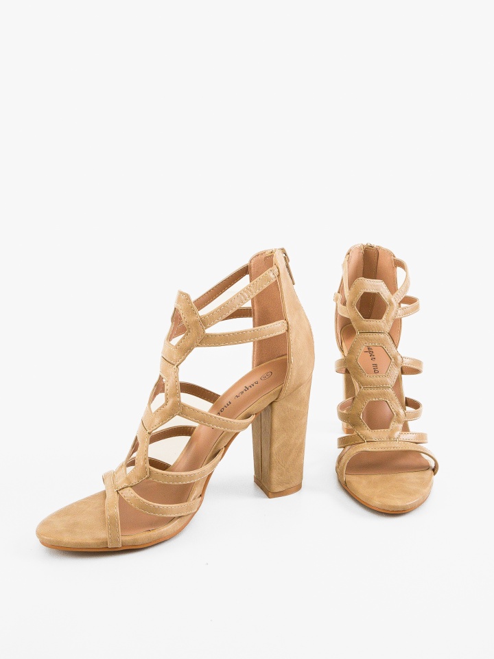 Sandale cu toc Polly Roz