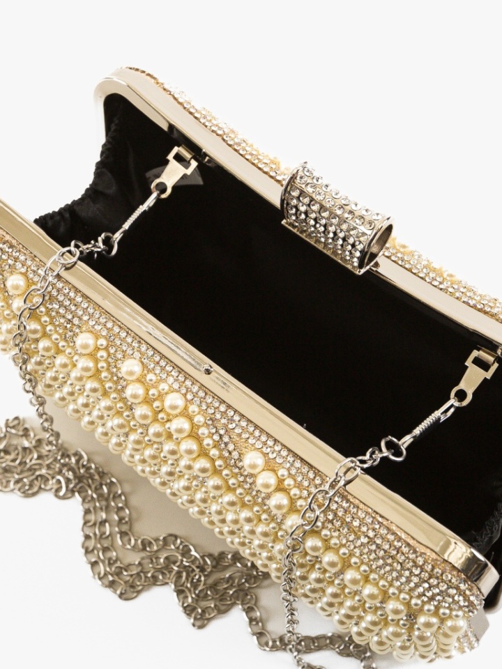 Geanta plic Perli Aurie