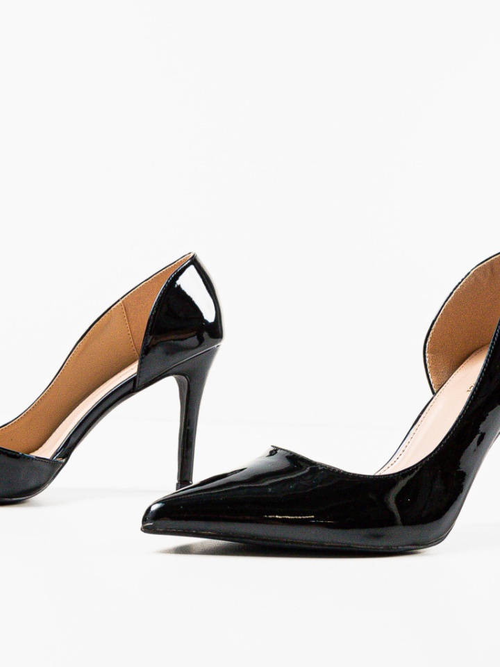 Pantofi cu toc Zayan Albi