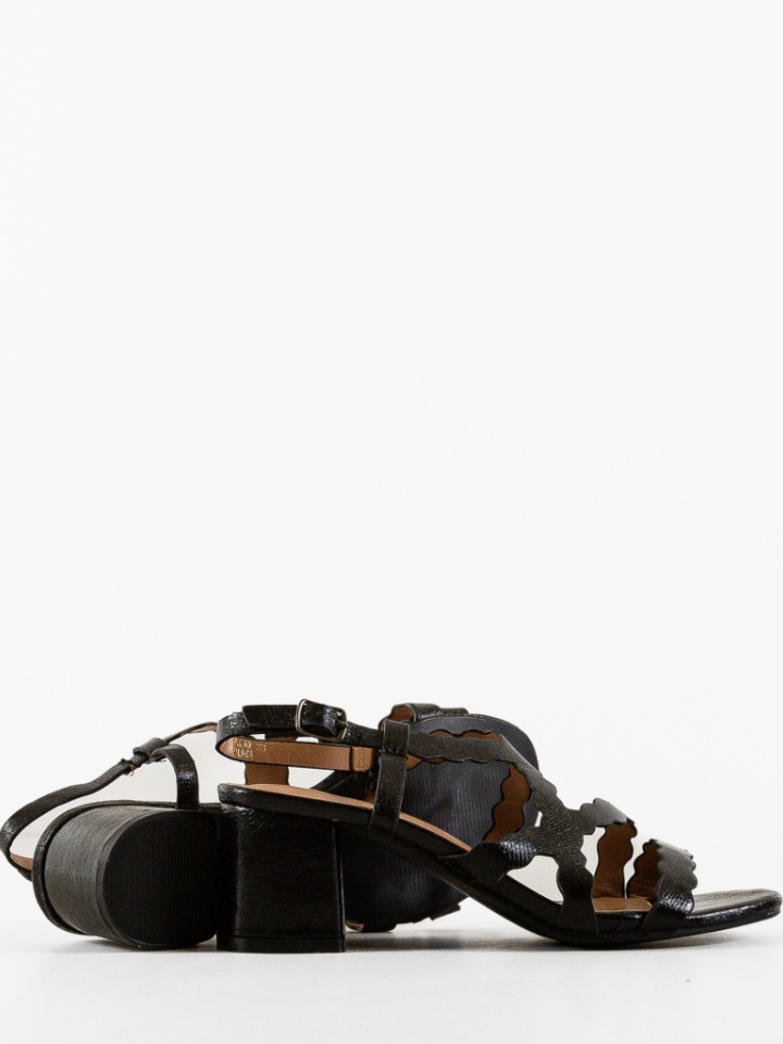 Sandale cu toc Azura Negre