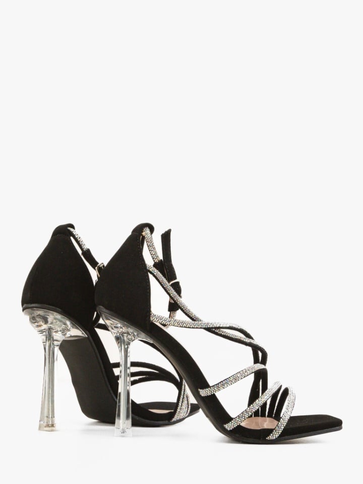 Sandale cu toc Naima Negre 2