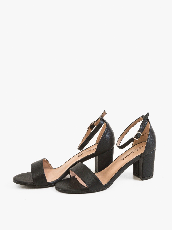 Sandale cu toc Susan Albe