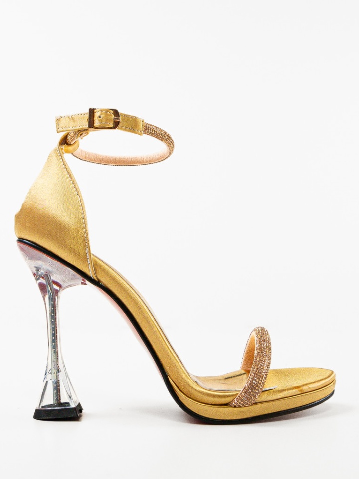 Sandale cu toc Atomie Galbene