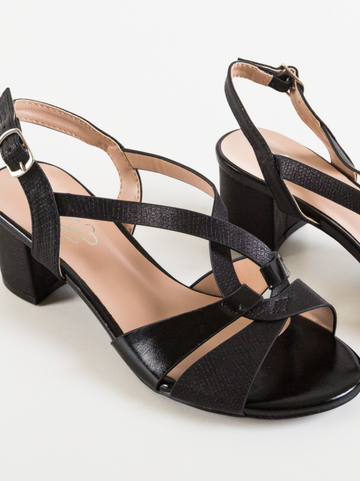 Sandale cu toc Silvan Argintii