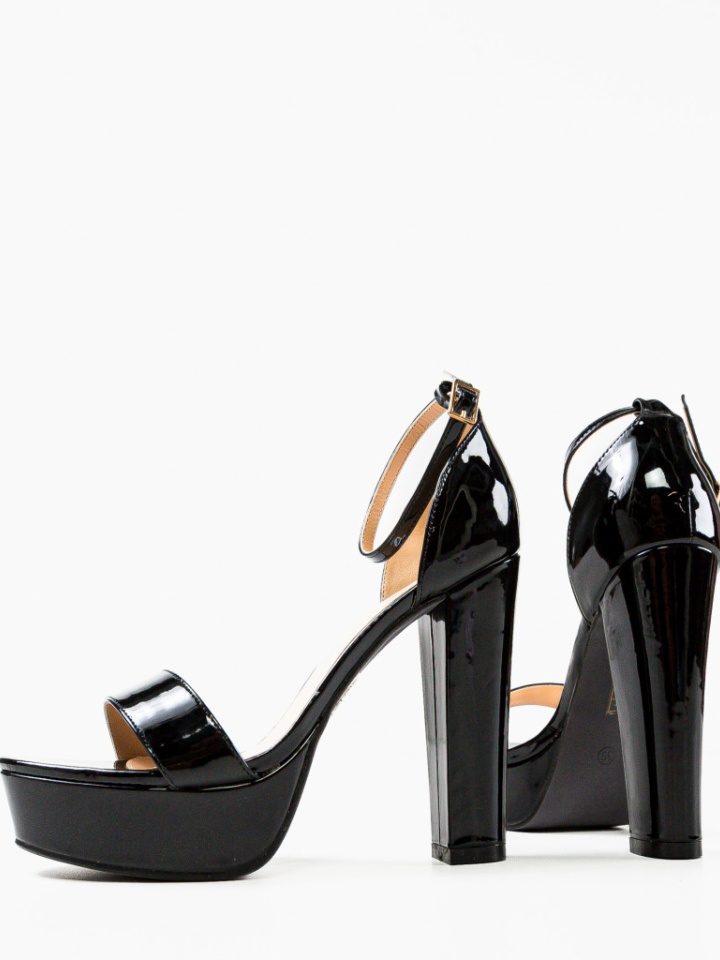 Sandale cu toc Butler Negre