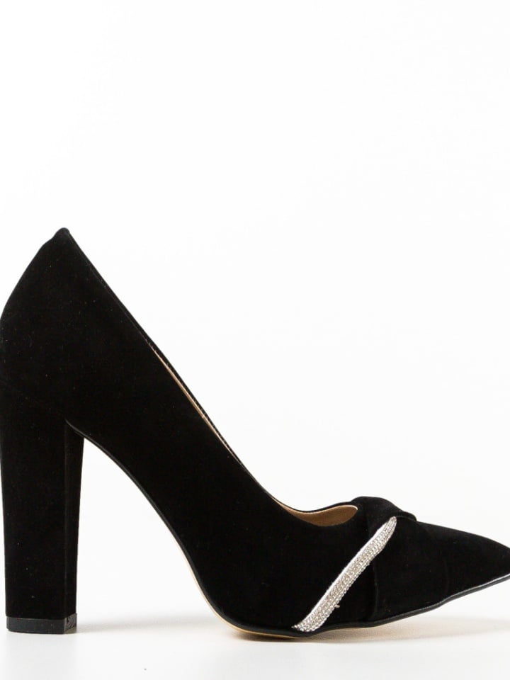Pantofi cu toc Roka Negri 4