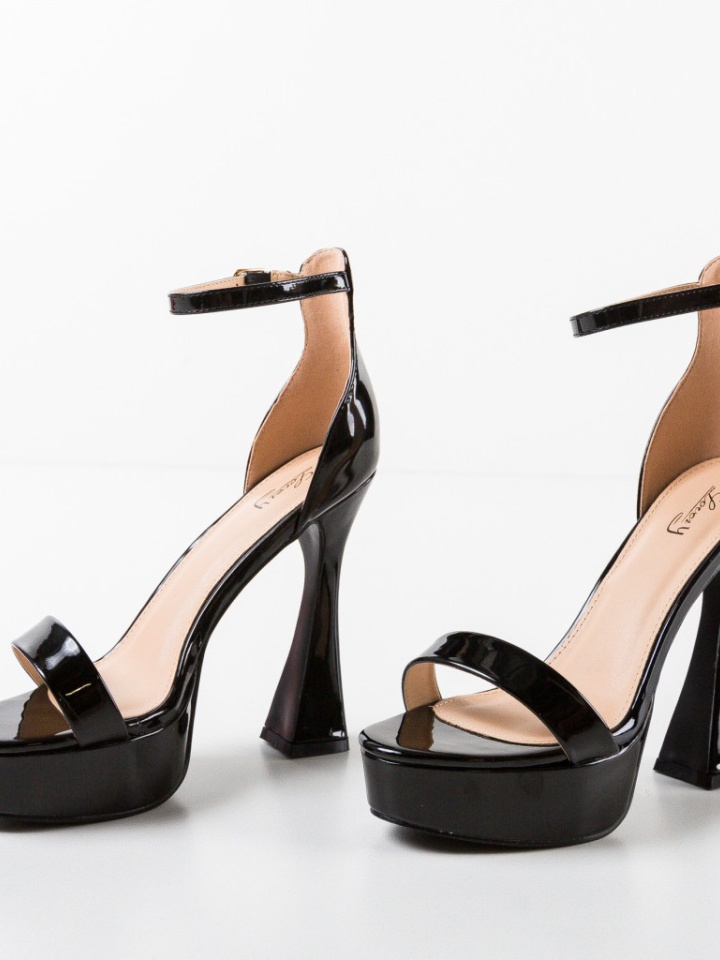 Sandale cu toc Roth Negre