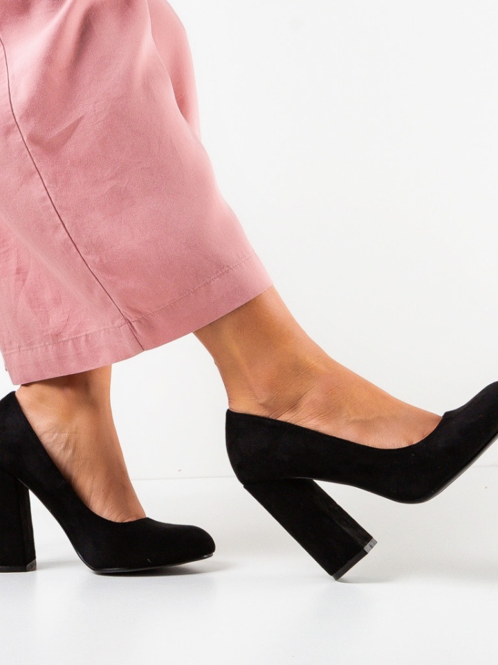 Pantofi dama Almond Negri