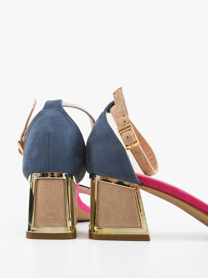 Sandale cu toc Bryan Portocalii