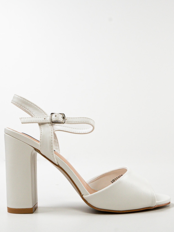 Sandale cu toc Glenna Argintii