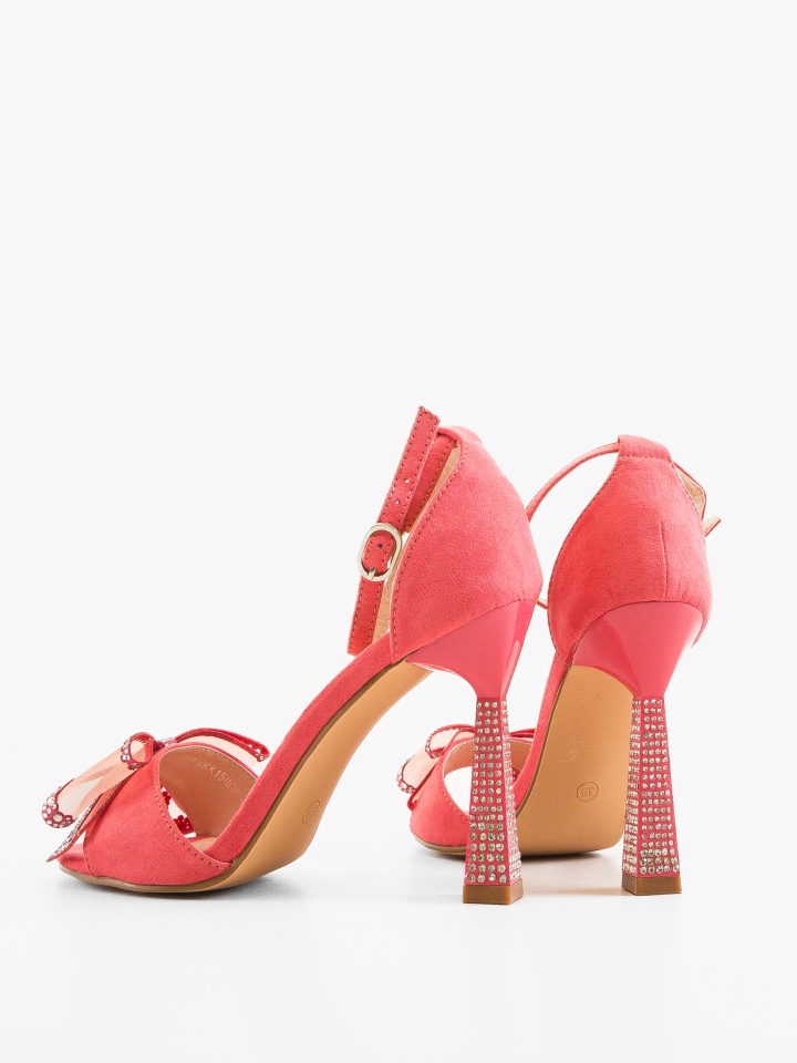 Sandale cu toc Farme Fuchsia