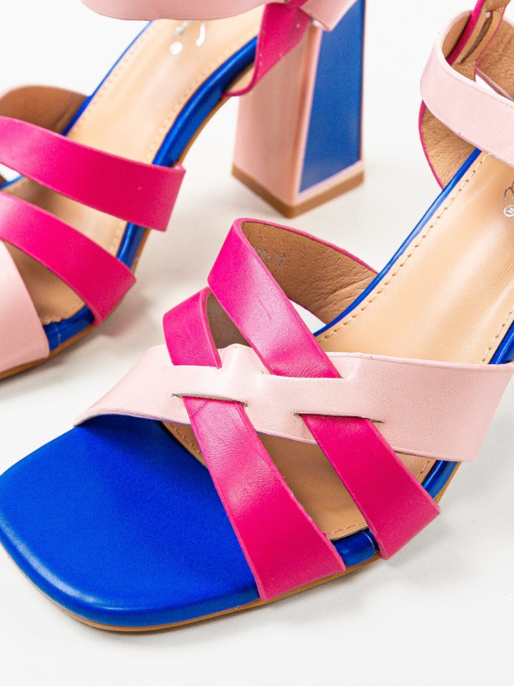 Sandale cu toc Demoph Negre