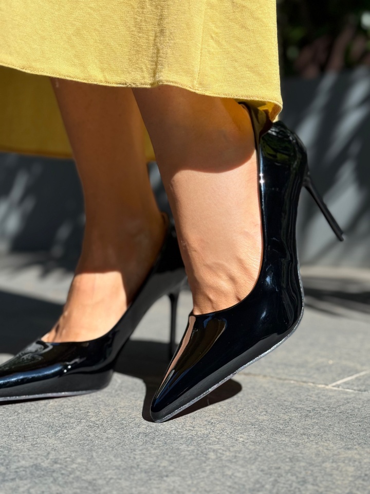 Pantofi stiletto dama Neybar Aurii