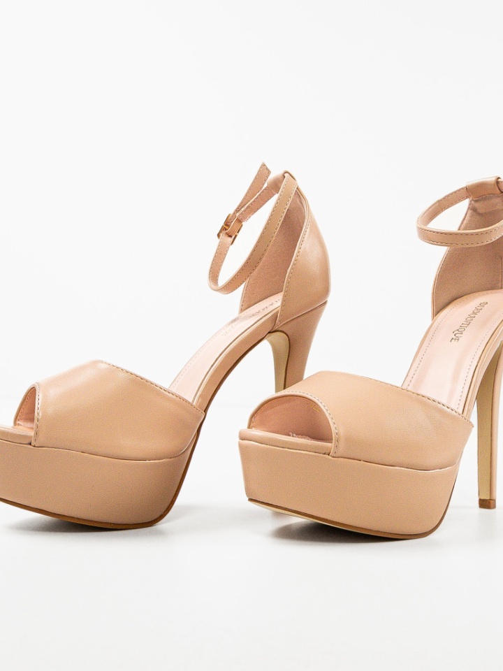 Sandale cu toc Remiel Negre