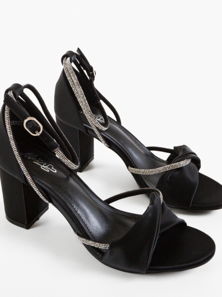 Sandale cu toc Sancre Negre