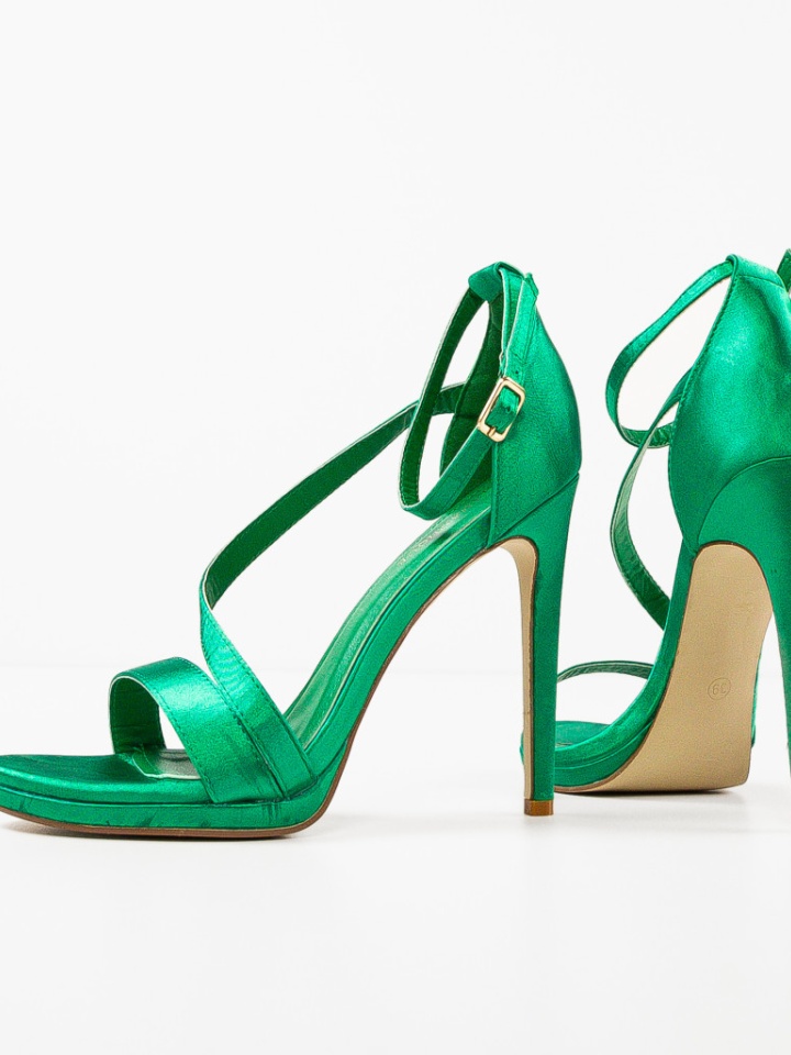 Sandale cu toc Lindon Fuchsia