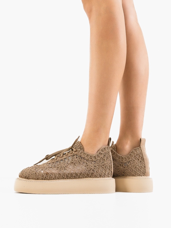 Pantofi Casual Ystory Bej 2