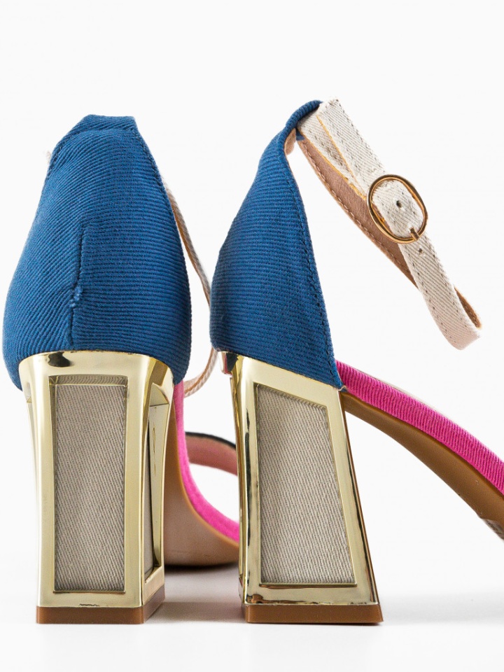 Sandale cu toc Campo Negre