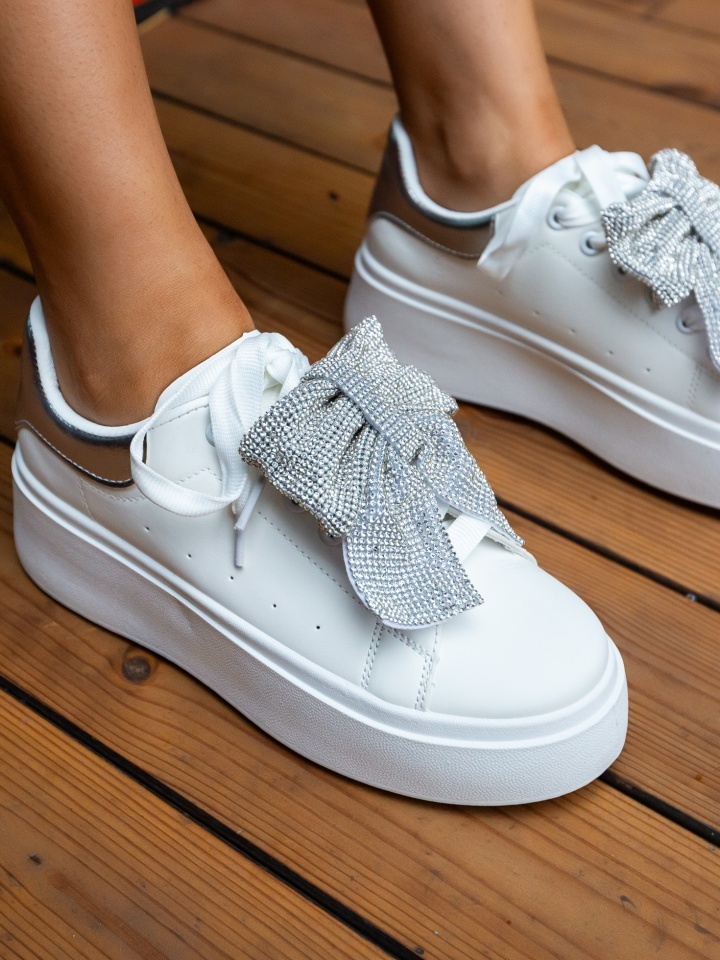 Sneakers dama Eva Argintii