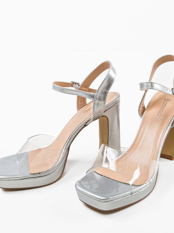 Sandale cu toc Ebaka Nude