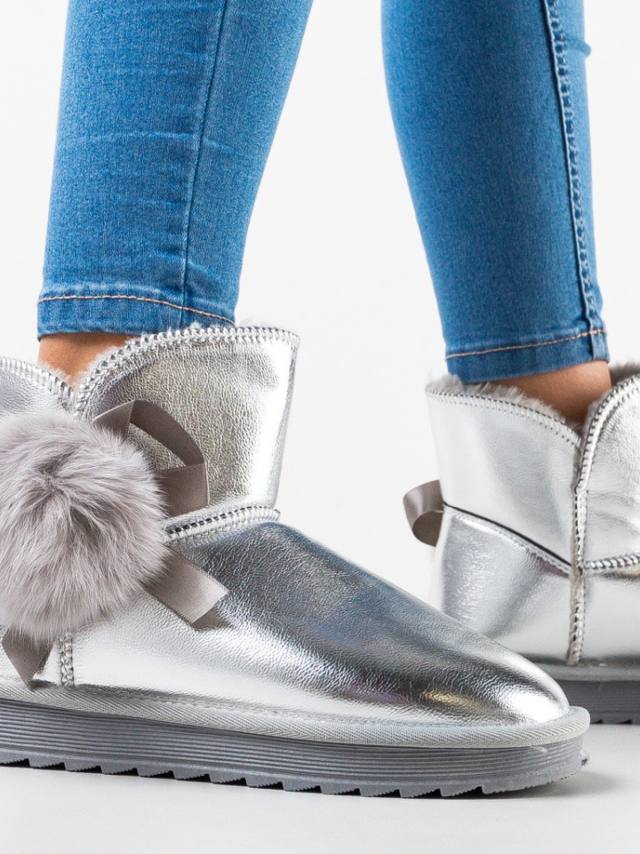 Cizme tip Ug Shahzaib Argintii