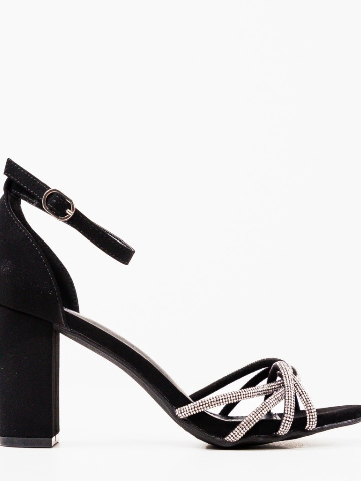 Sandale cu toc Josie Negre