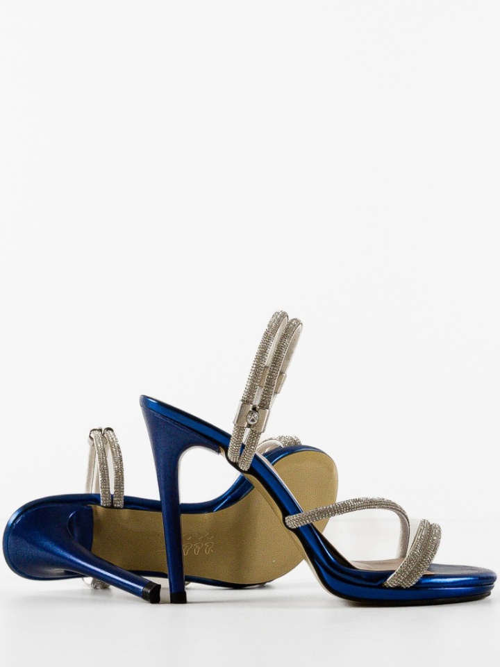 Sandale cu toc Kamere Albastre