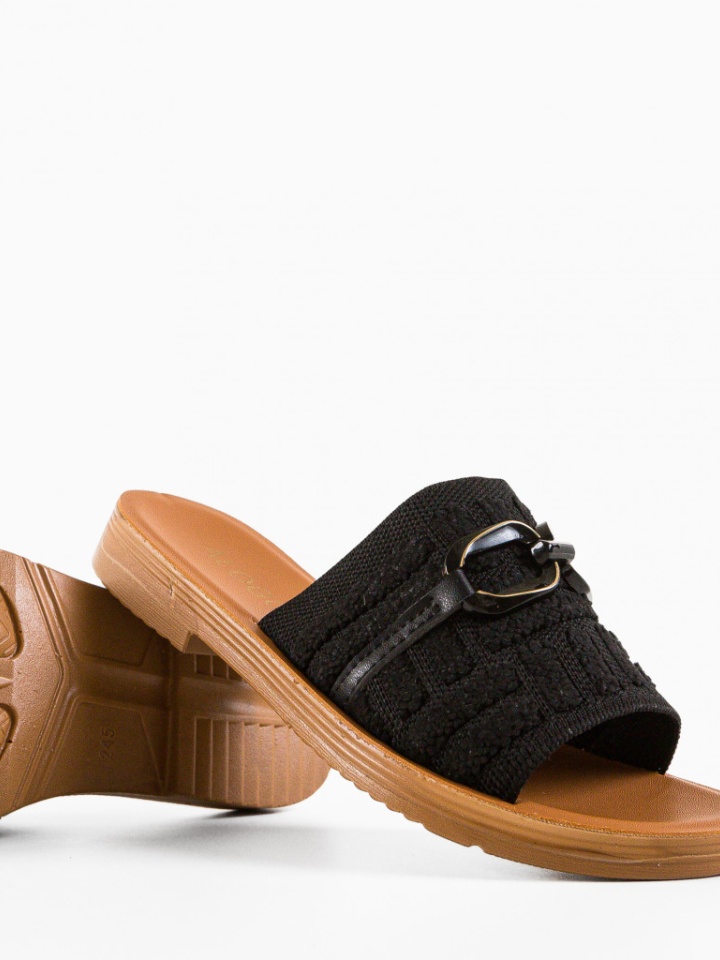 Papuci dama Tabby Negri