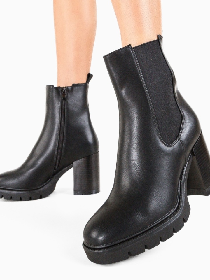 Botine dama Gideon Negre 2