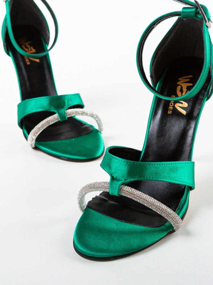 Sandale cu toc Krause Verzi