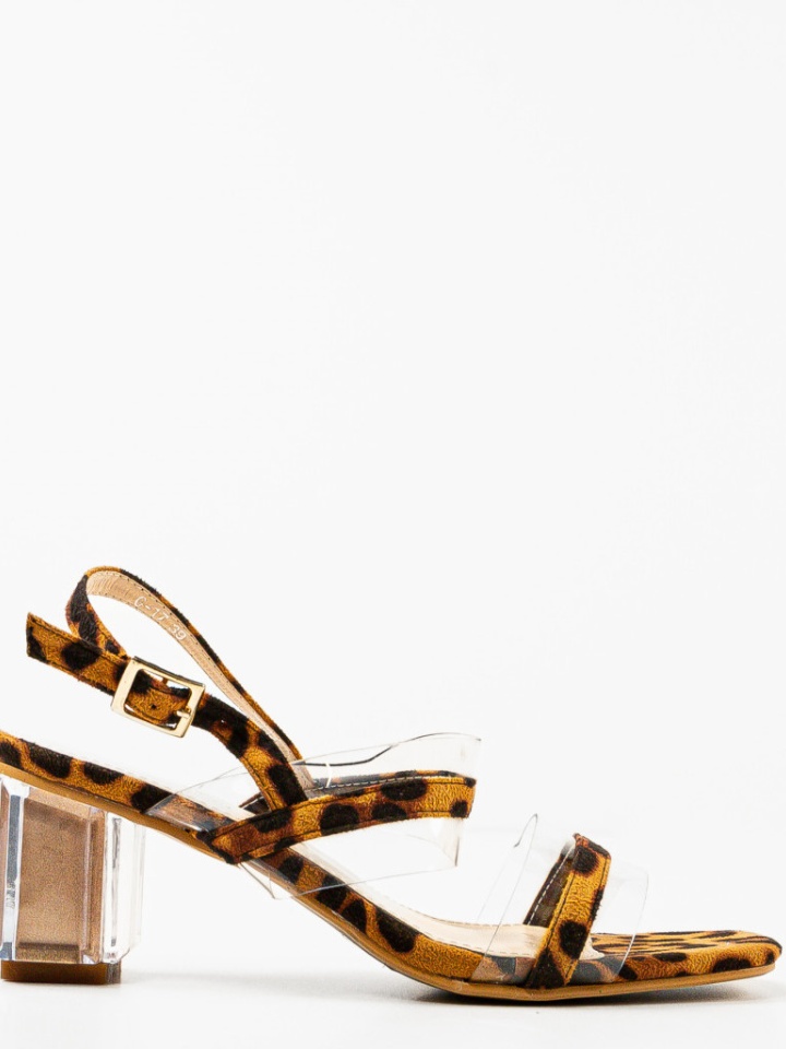 Sandale cu toc Martens Rosii