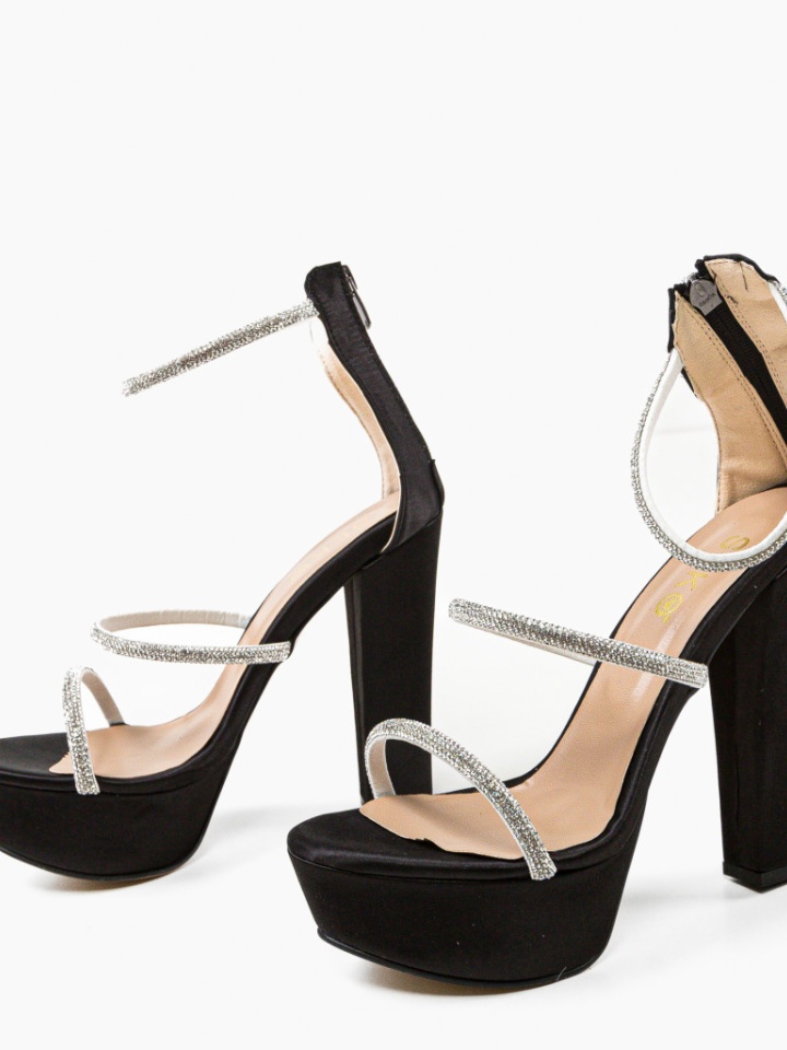 Sandale cu toc Geamelya Negri 2