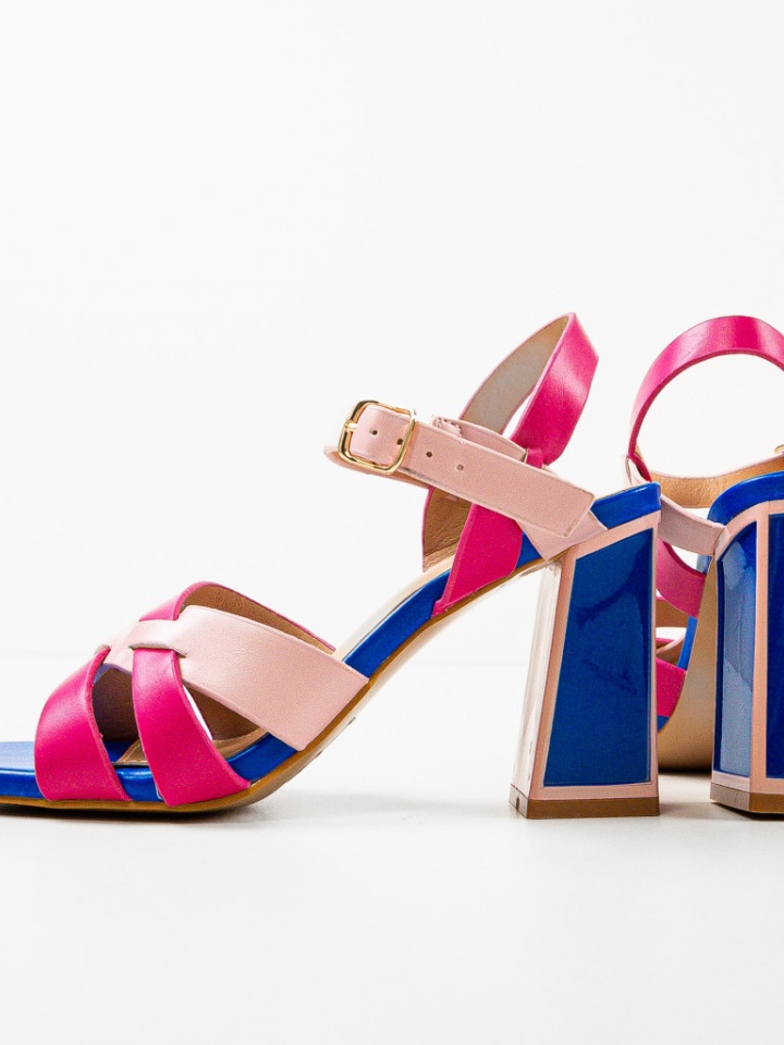 Sandale cu toc Demoph Negre