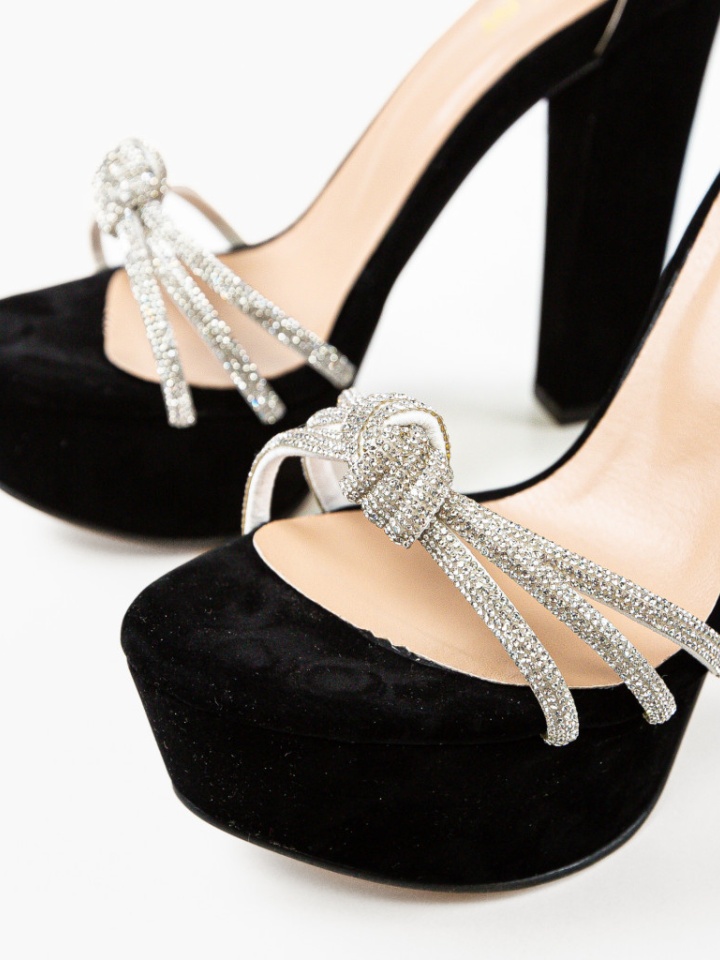 Sandale cu toc Geamelya Negri 2